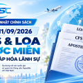 CẬP NHẬT VỀ CFS, LOA: GIẢM THỦ TỤC HỢP PHÁP HÓA LÃNH SỰ TỪ 11/09/2026 CẬP NHẬT VỀ CFS, LOA: GIẢM THỦ TỤC HỢP PHÁP HÓA LÃNH SỰ TỪ 11/09/2026