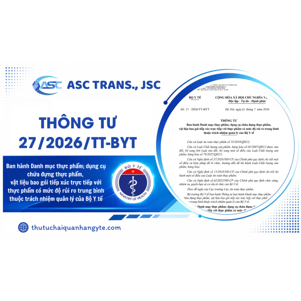Thông tư số 27/2026/TT-BYT