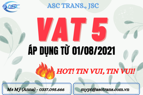 [MỚI] VAT 5% VỚI TTBYT ÁP DỤNG TỪ 01/08/2021
