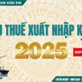 BIỂU THUẾ XUẤT NHẬP KHẨU 2025 MỚI NHẤT